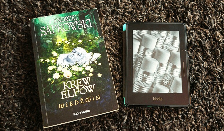 Książka a kindle Wordye